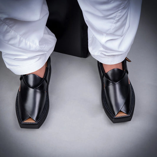 Khan Chappal Black